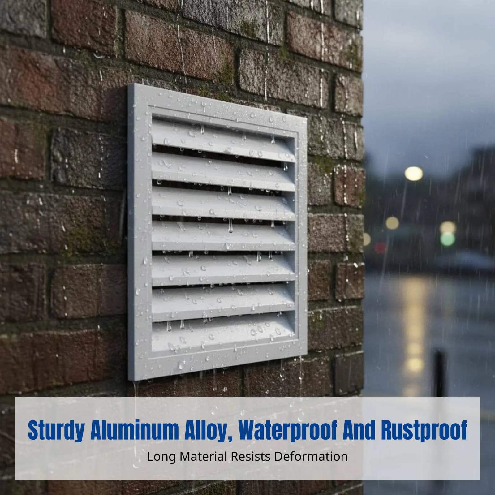 Grille de ventilation en alliage d'aluminium