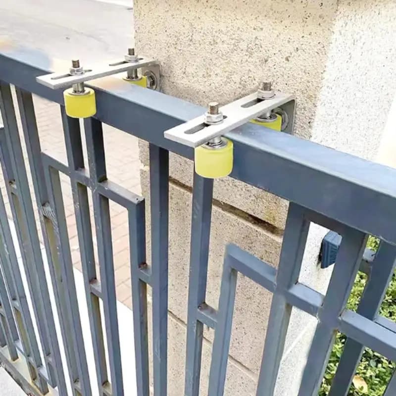 Rouleau de porte en nylon plat en acier |   Roue de guidage pour portes coulissantes électriques et systèmes de rails