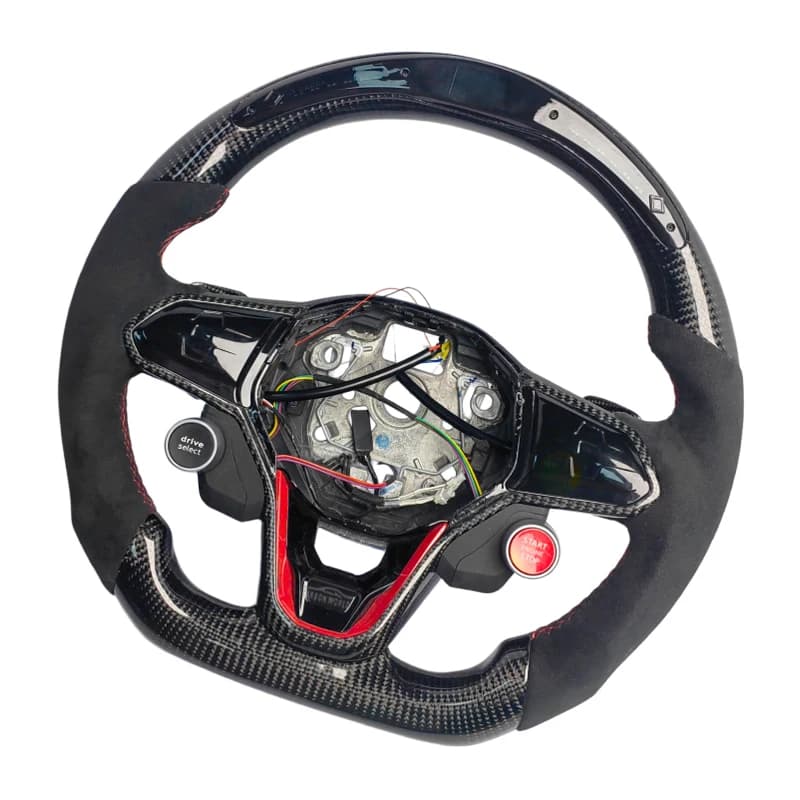 Volant personnalisé pour Volkswagen Golf MK8 MK7 GTI GTD R Polo MK6 Caddy MK5 Jetta GLI Tiguan MK2 Passat B8 ID4