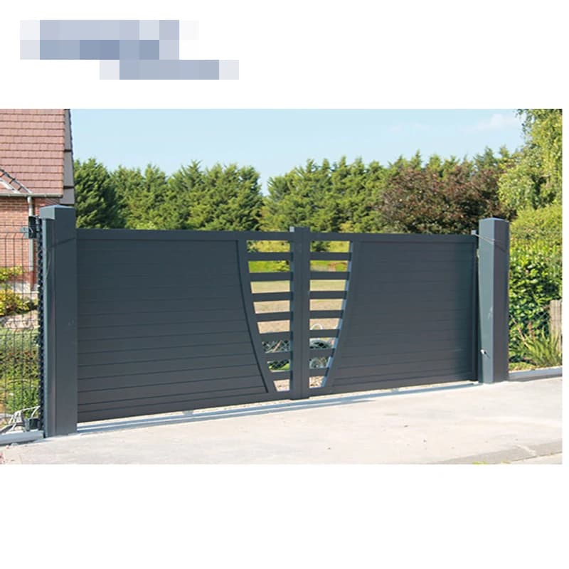 Porte de clôture pivotante en aluminium personnalisée