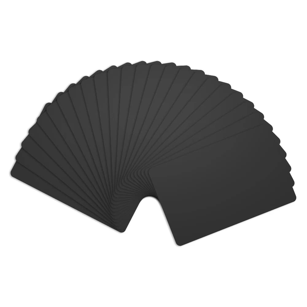 Carte noire Cuid 13.56Mhz cartes IC contrôle d'accès NFC puce intelligente Badge 0 bloc inscriptible