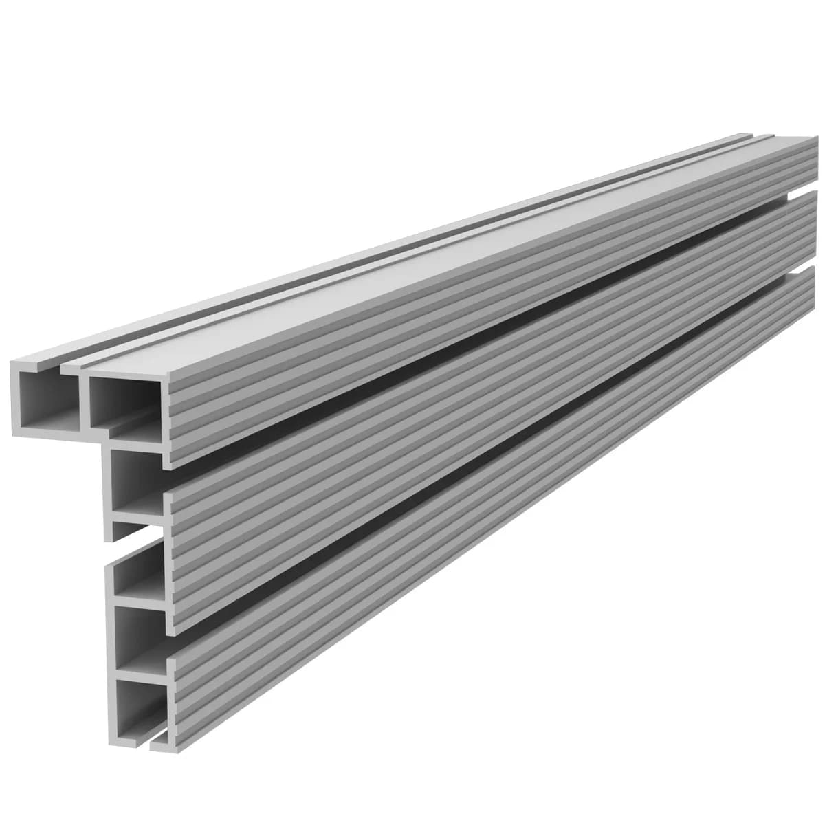 Clôture multi-piste en T en aluminium de 600MM