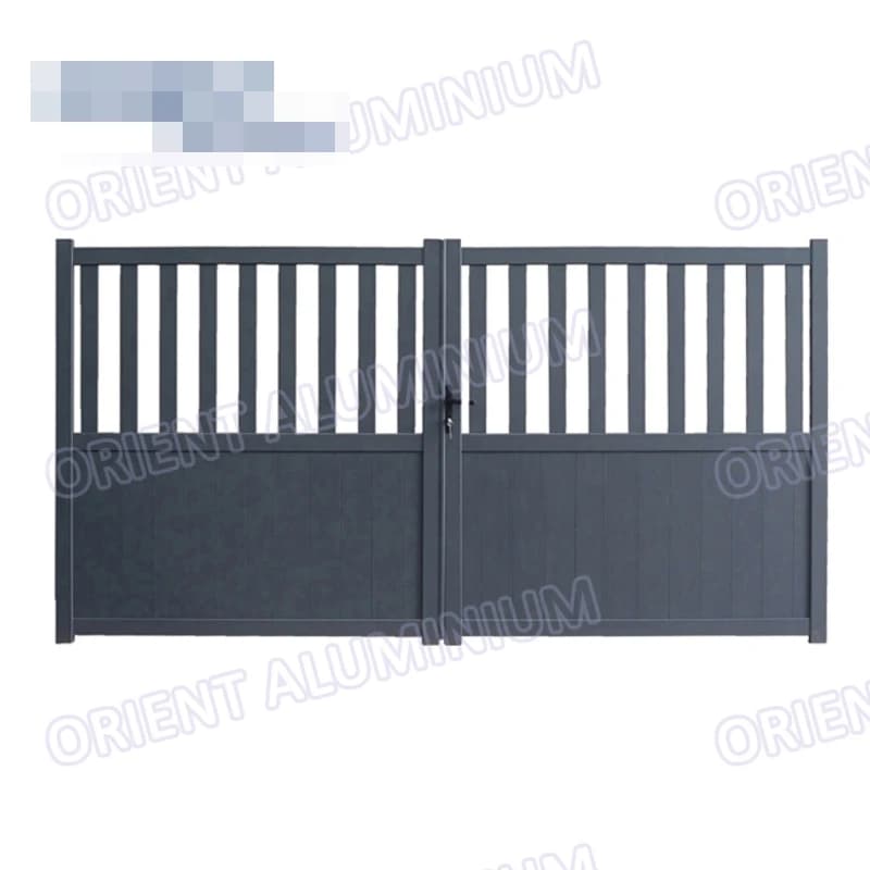 Porte de clôture pivotante en aluminium personnalisée
