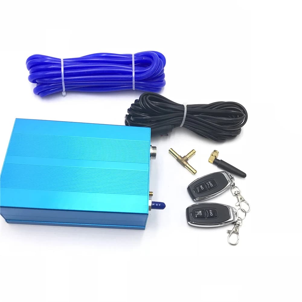 1 ensemble de boîtier de commande électrique + 2 télécommandes sans fil + faisceau de câbles + tuyau d'aspiration pour soupape de contrôle des gaz d'échappement