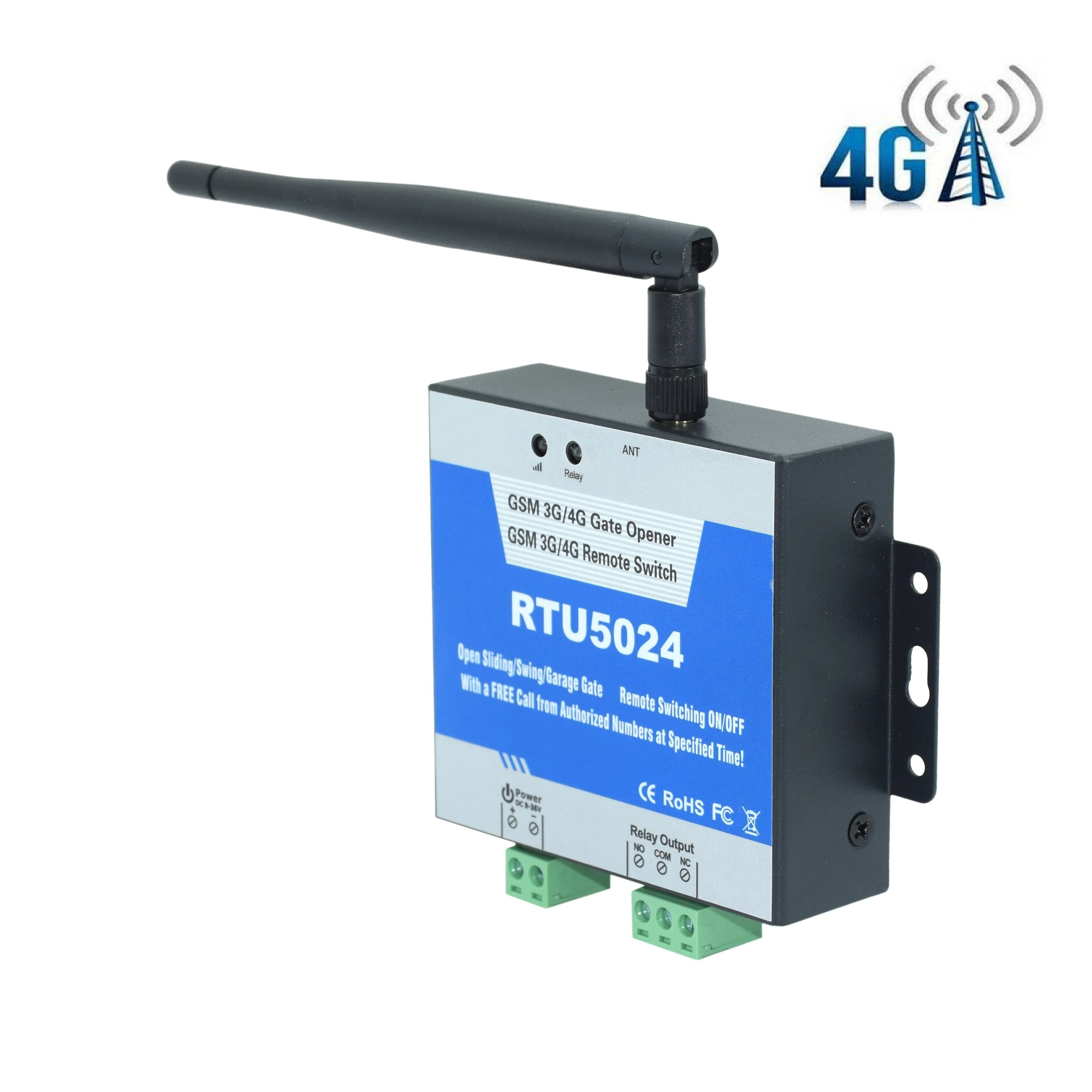 Télécommande GSM 4G SMS à relais unique pour ouvre-porte coulissant