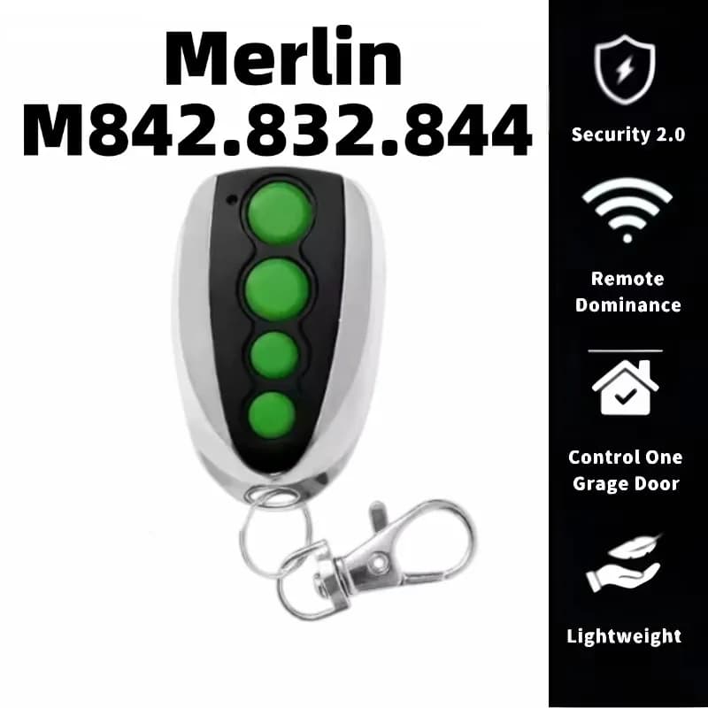 Télécommande de remplacement pour porte de garage Merlin Prolift 230T 430R M832 M842 M844