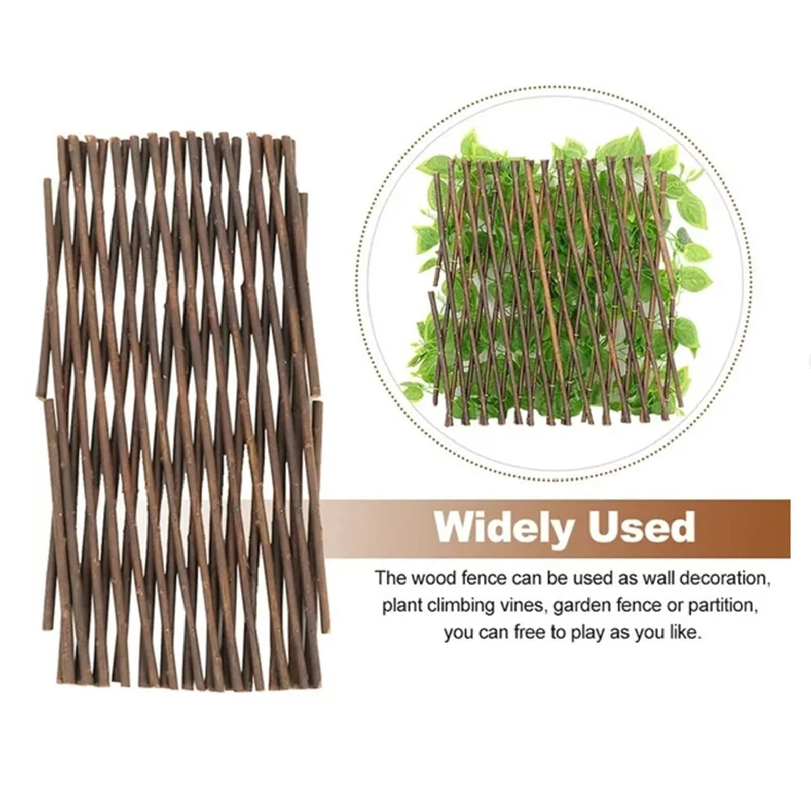 Clôture extensible en saule 40 cm