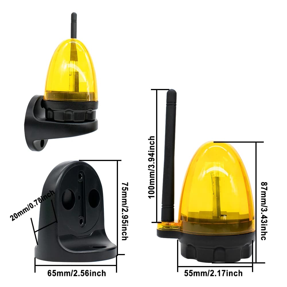 Lumière d'alerte ouverte pour porte de Garage