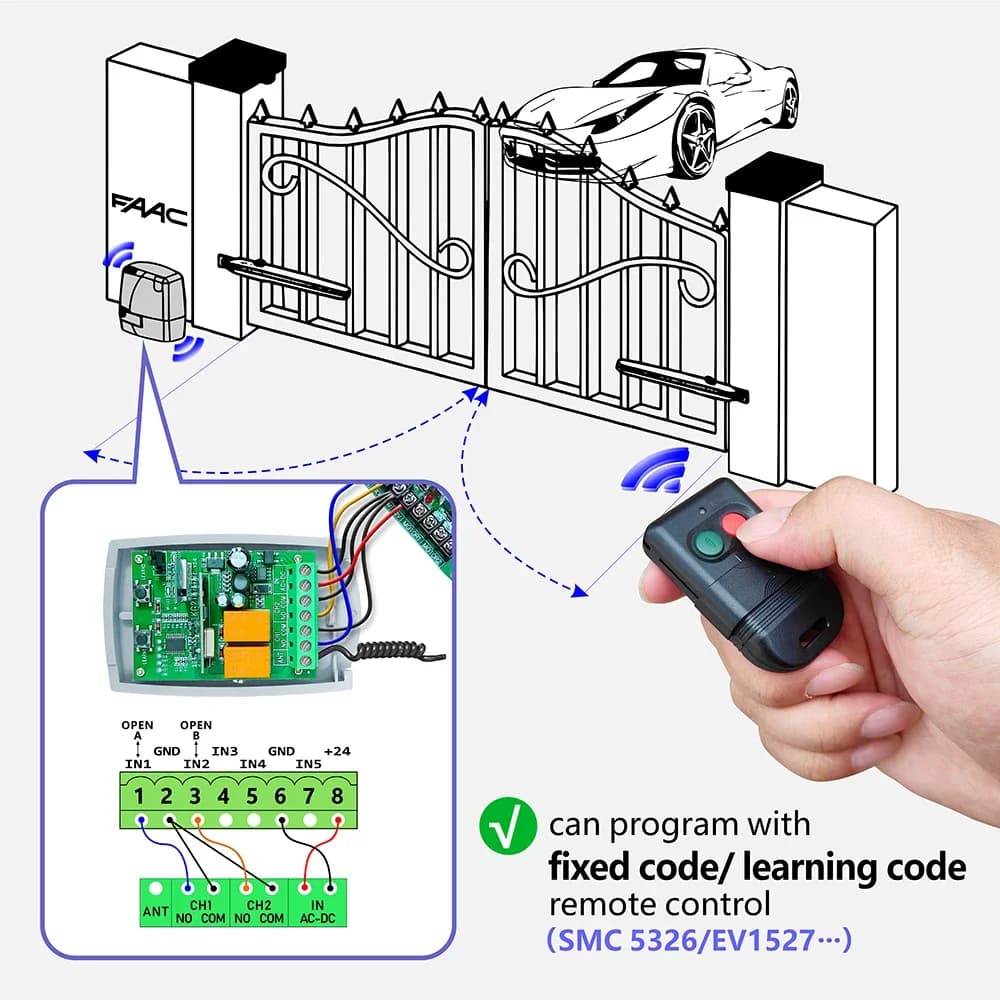 Ouvre-porte coulissante de Garage WiFi RF