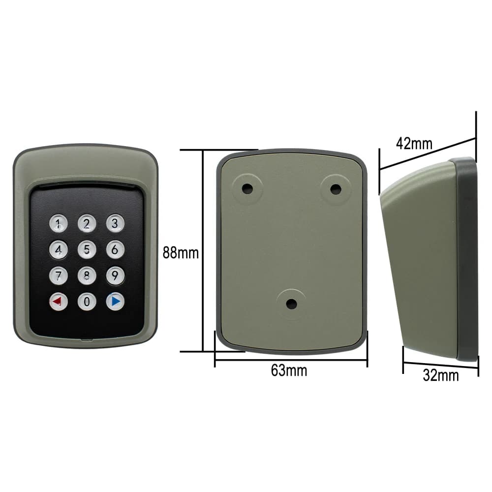 Ouvre-porte de garage universel à 2 canaux 433 MHz