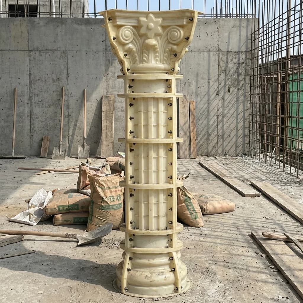 Moule de colonne romaine épaissi et durable pour accessoires de portail de villa italienne