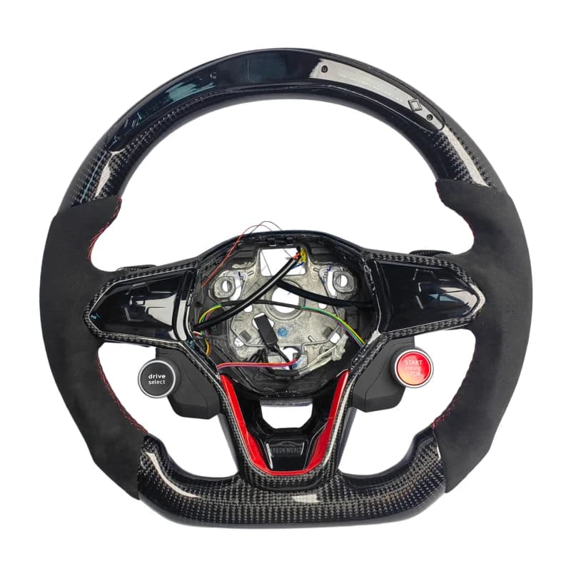 Volant personnalisé pour Volkswagen Golf MK8 MK7 GTI GTD R Polo MK6 Caddy MK5 Jetta GLI Tiguan MK2 Passat B8 ID4
