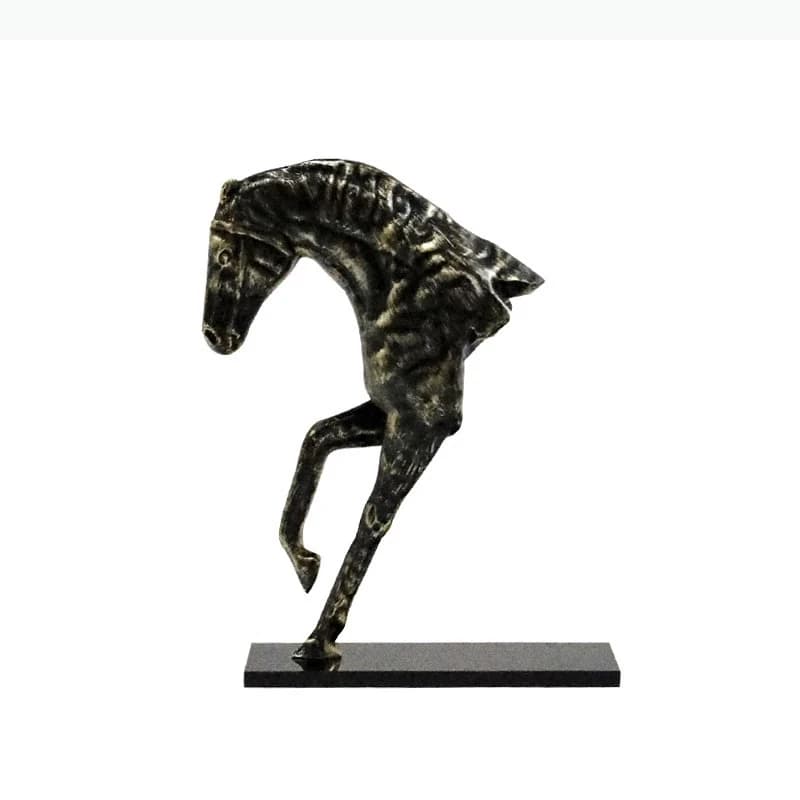 Sculpture créative de cheval au galop, décoration de bureau, artisanat abstrait en résine, ornements de cheval, accessoires de décoration moderne pour la maison