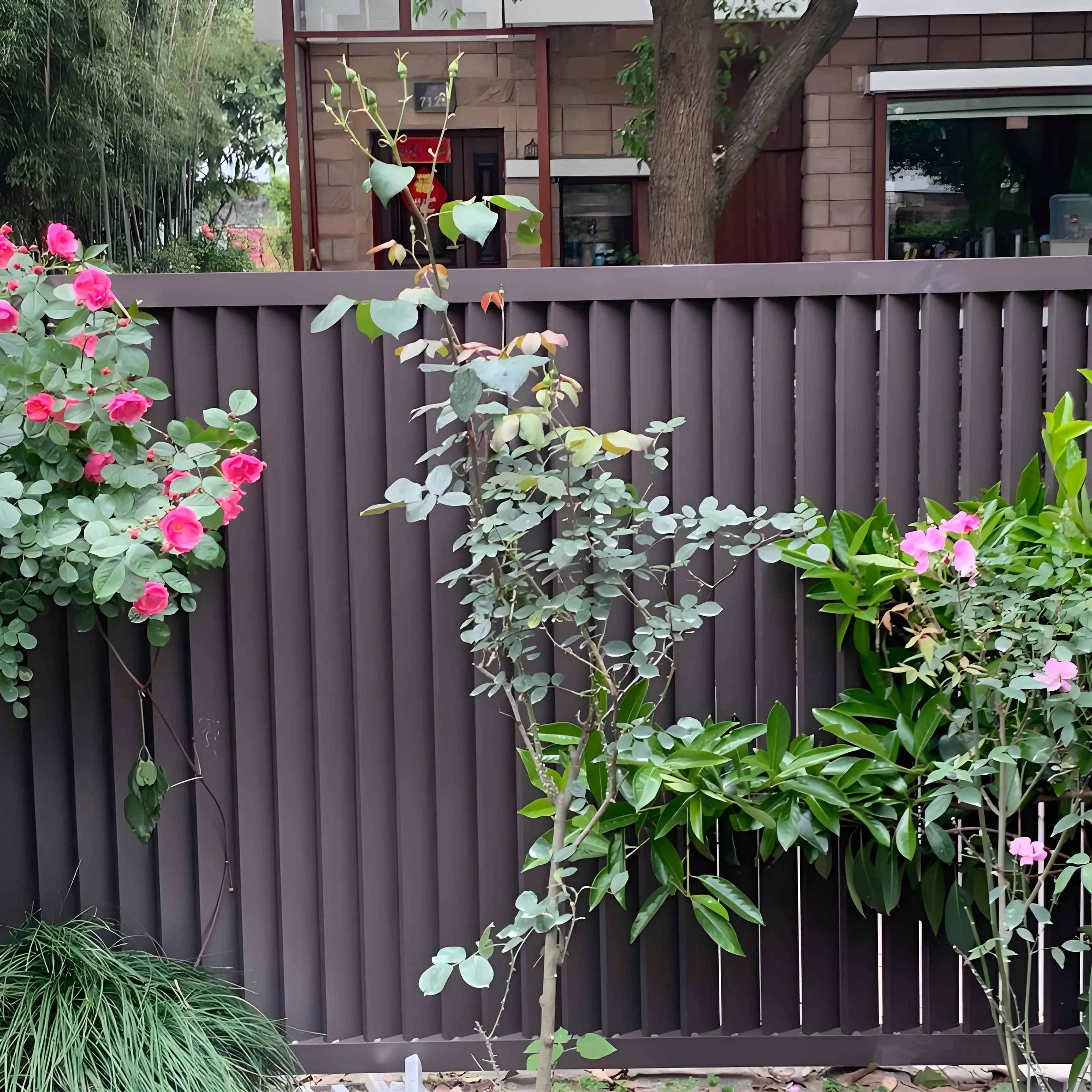 Clôture de jardin verticale en aluminium sur mesure, toutes tailles, facile à installer, résistante à la rouille, durable, kit d'abri pour jardin résidentiel