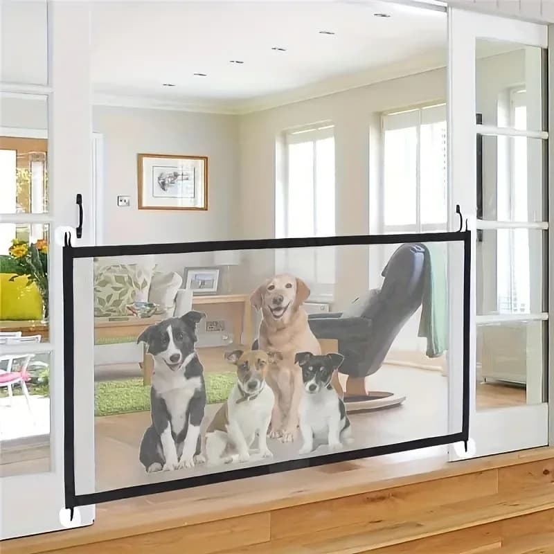 Clôture de barrière pour chien robuste avec crochets
