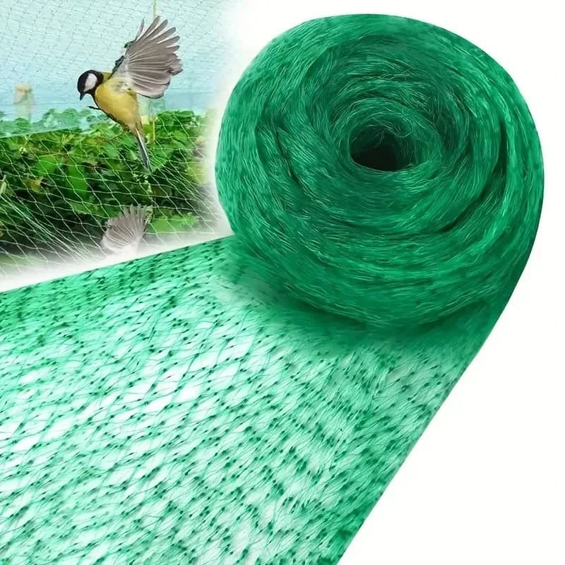 Filet de jardin en maille verte tissée