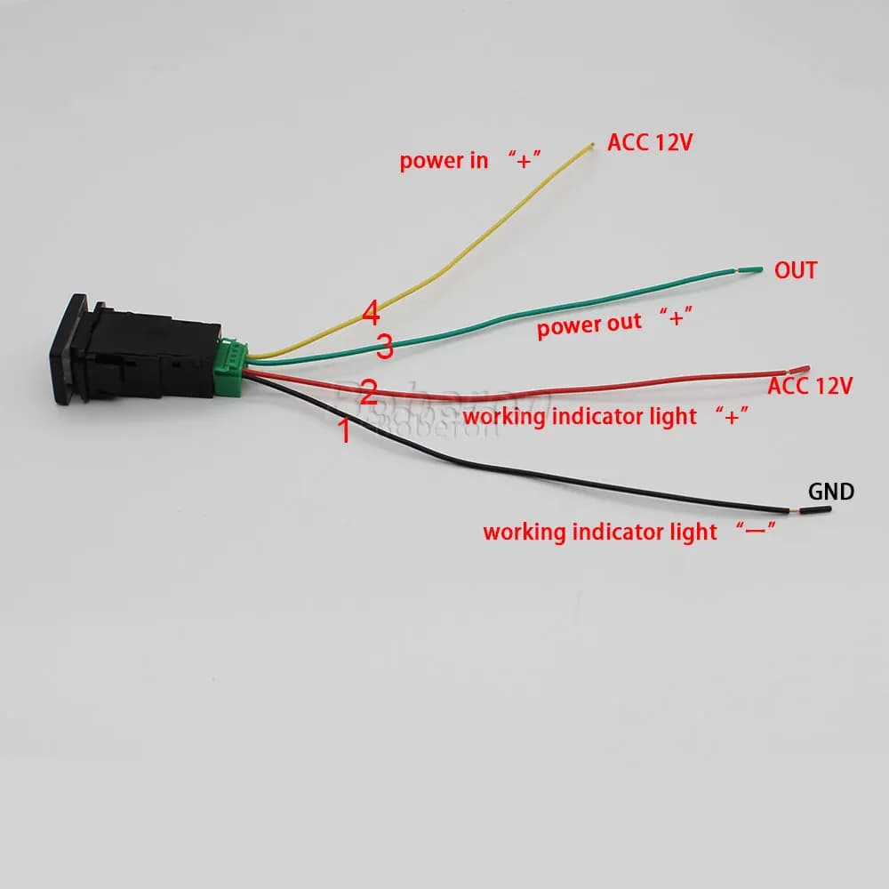 Joli de porte ouverte à lumière LED orange, bouton poussoir de garage, Toyota Camry, Altis, Land Cruiser, PRADO, 2007-2015, 1PC