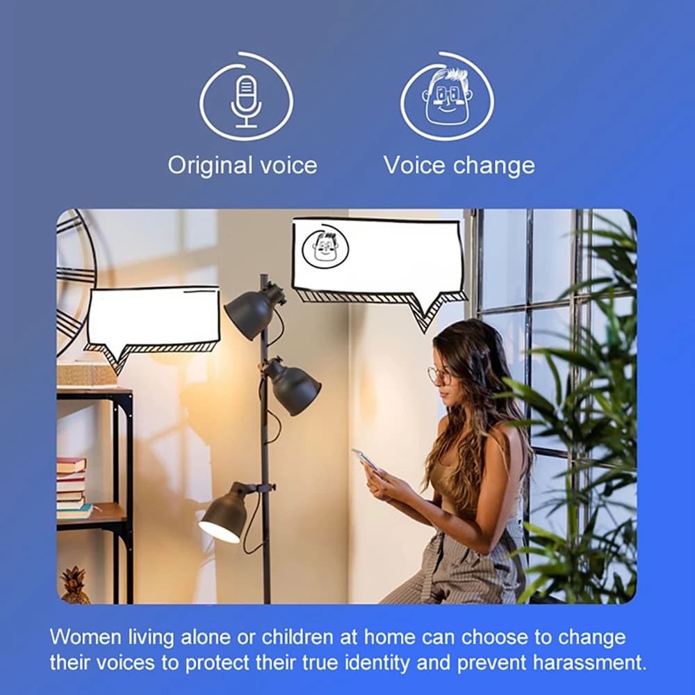 Sonnette intelligente sans fil avec interphone vidéo