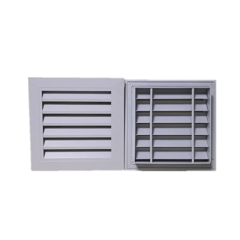 Grille de persienne d'aération en aluminium blanc, couvercle de ventilation d'échappement HVAC fixe pour plafond, armoire, décoration murale et antirouille 150-400mm
