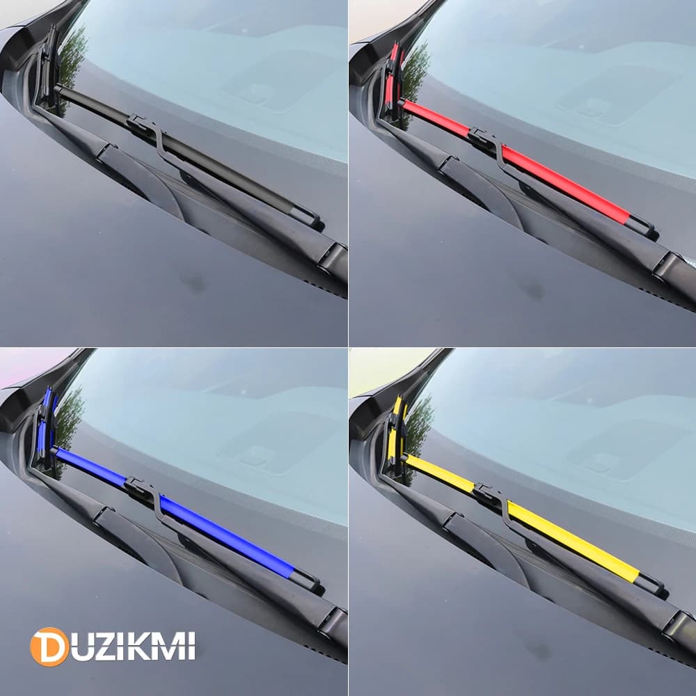 Pour Opel Corsa C D E F 2000-2023 2017 2018 2019 2020 2021 2022 2023 2024 2 pièces balais d'essuie-glace de pare-brise avant rouge bleu