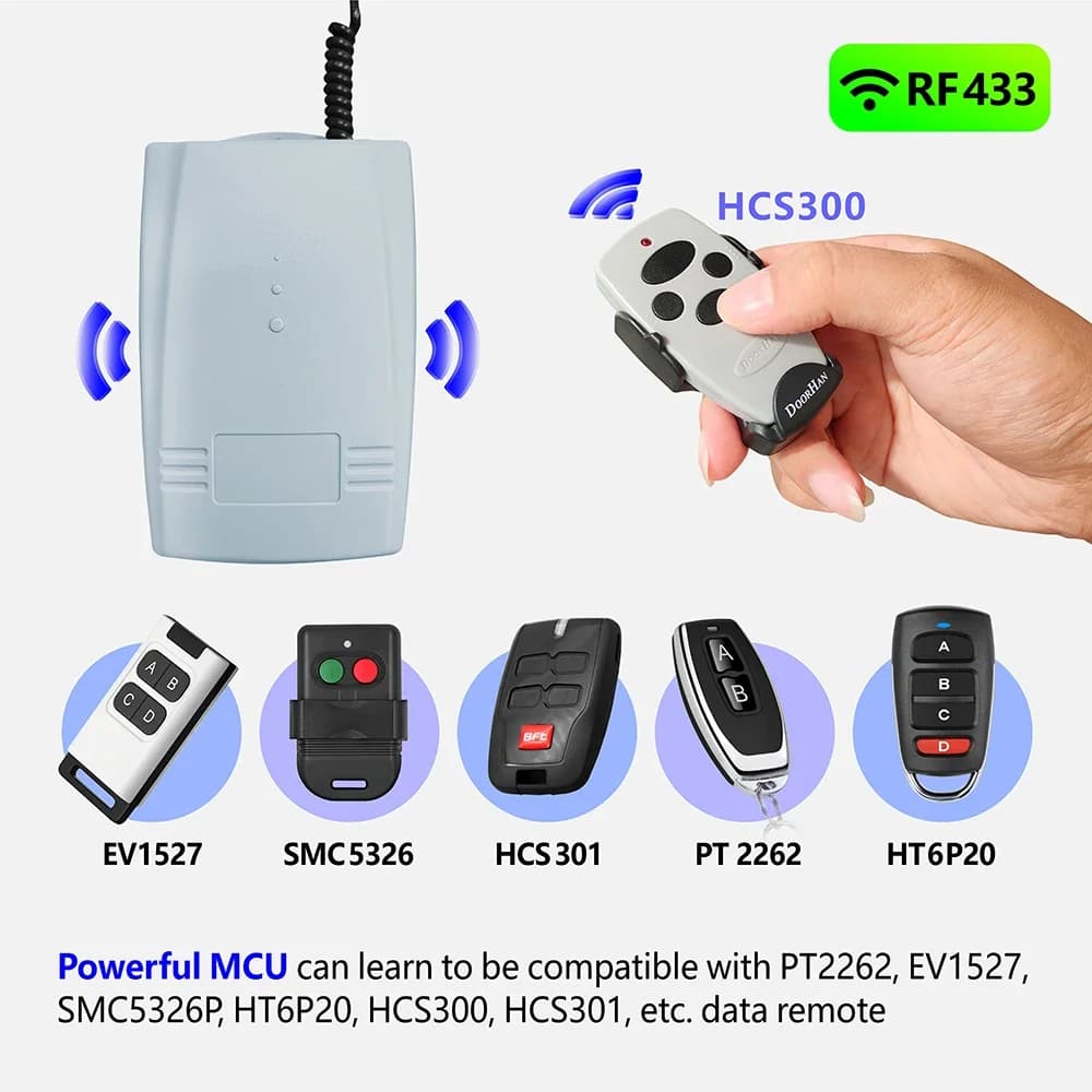 Ouvre-porte de garage intelligent WiFi RF