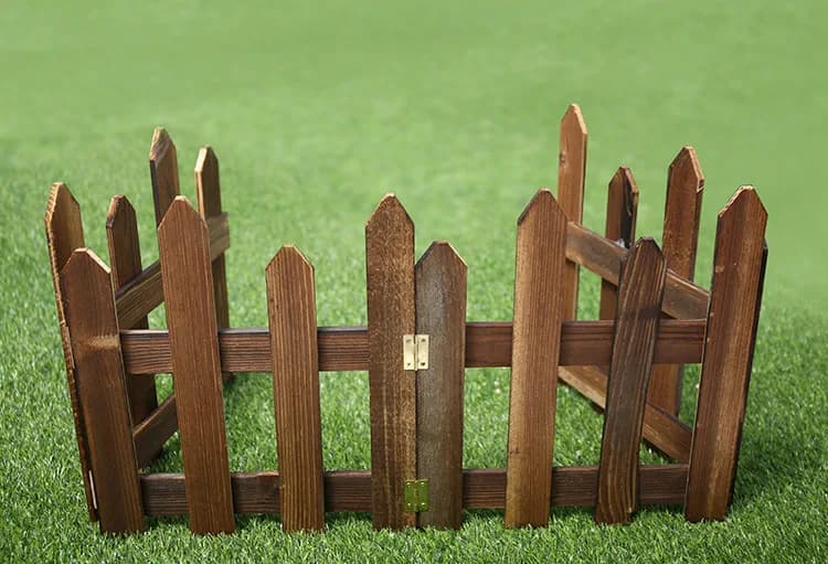 Clôture en bois pour jardin extérieur, séparation décorative