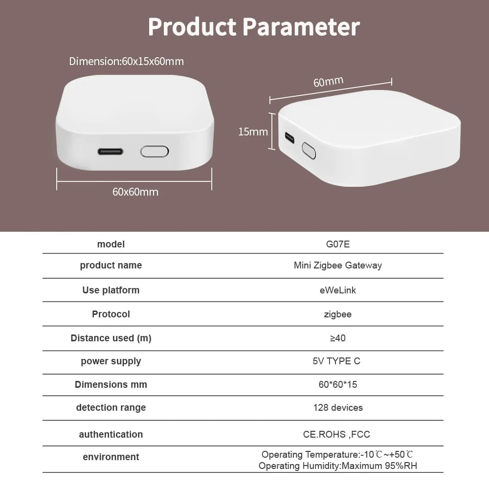 EWelink Zigbee Gateway Hub Mini Smart Bridge