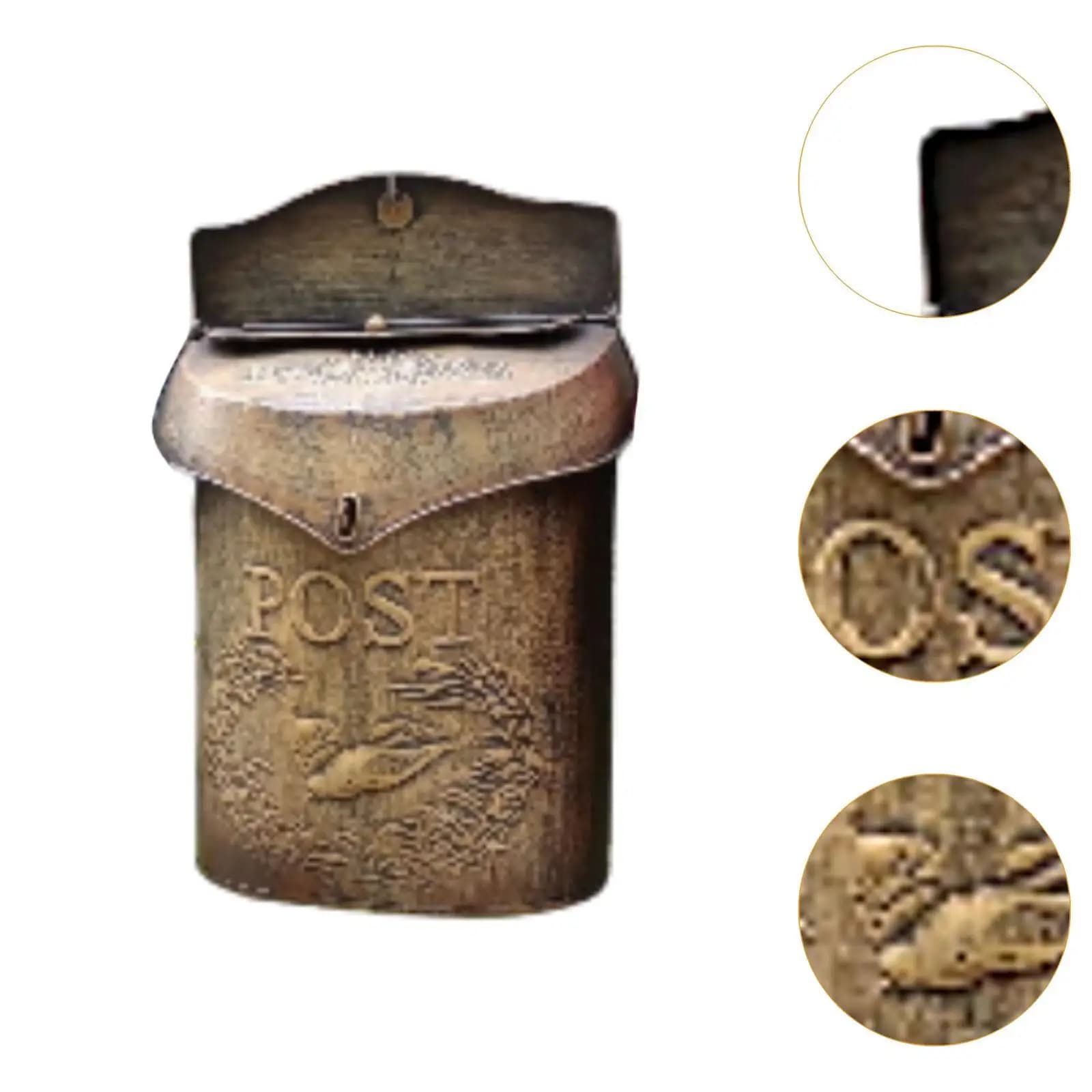 Boîte aux lettres murale à charme nostalgique