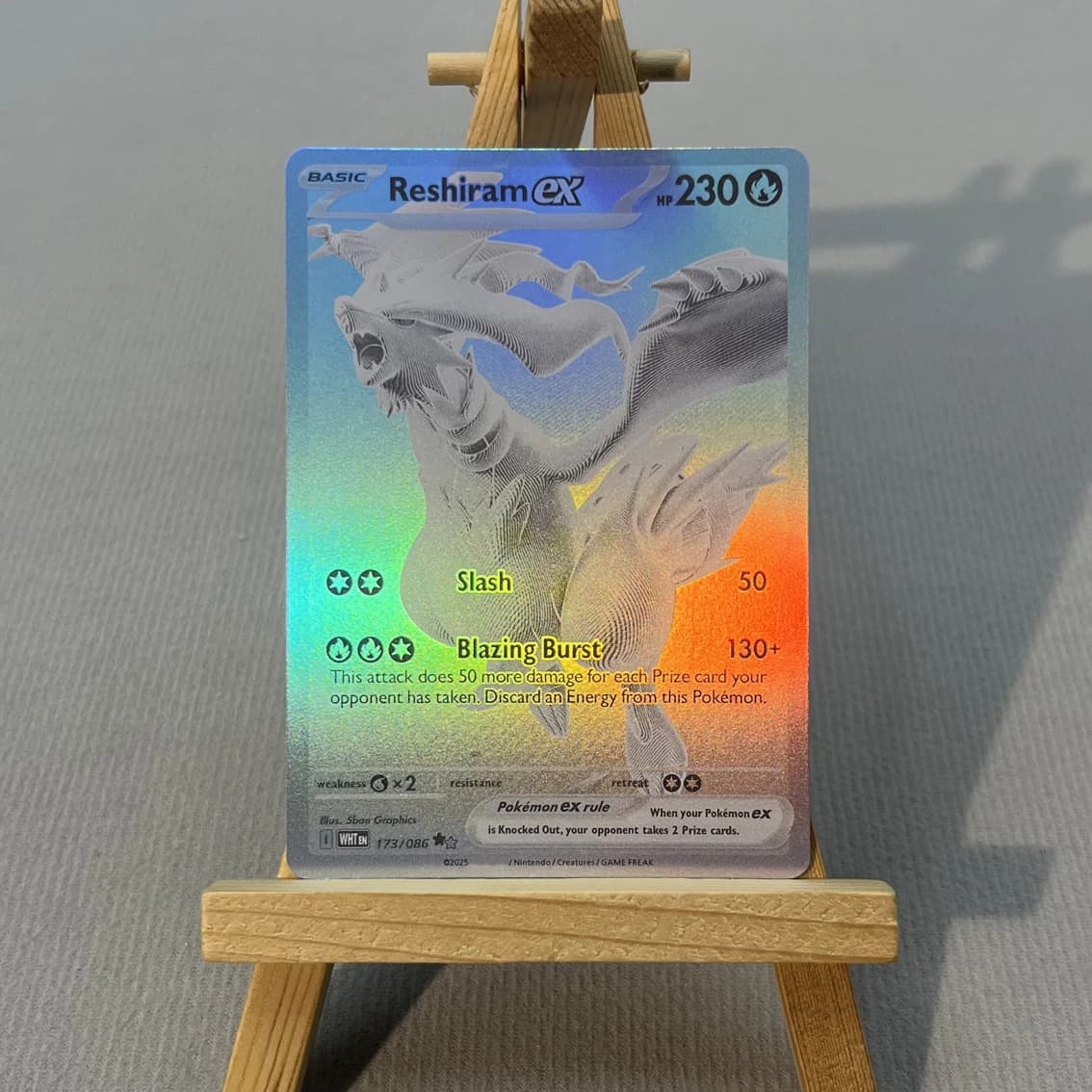 Cartes Proxy TCG WHT CPA DAA PTCG9-003 PKM Oshawott Zorua Reshiram ex Rares Collection Jouets de Combat Cadeaux pour les Loisirs et le Jeu à Domicile