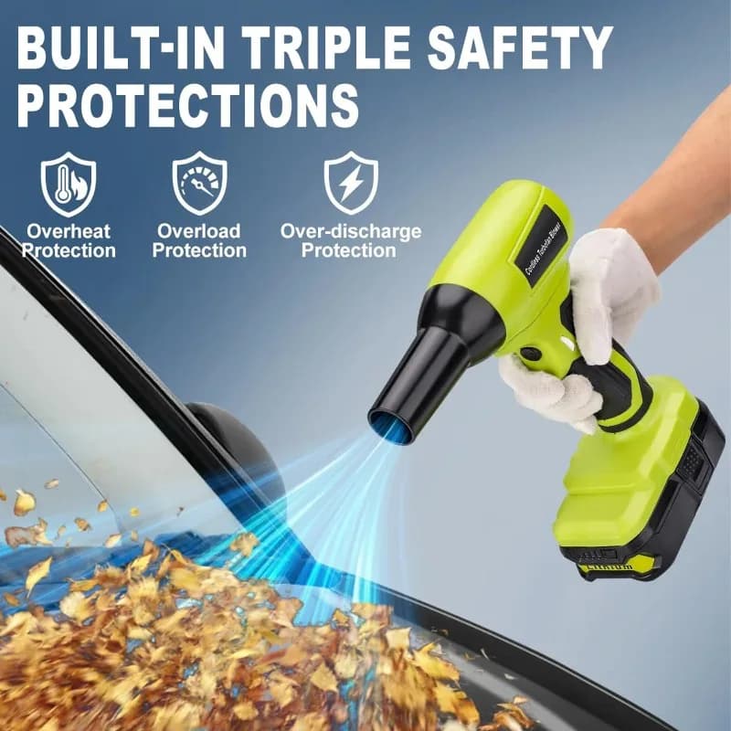 Accessoires pour outils électriques à batterie Ryobi 18V, souffleur turbo sans balais, pistolet à air violent, ventilateur portatif, outil de nettoyage de clavier d'ordinateur