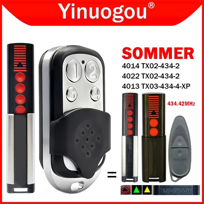 SOMMER TX03-434-4-XP Télécommande de portail 434