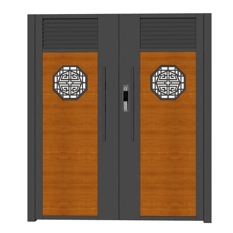 Porte d'entrée de cour de maison de jardin européenne