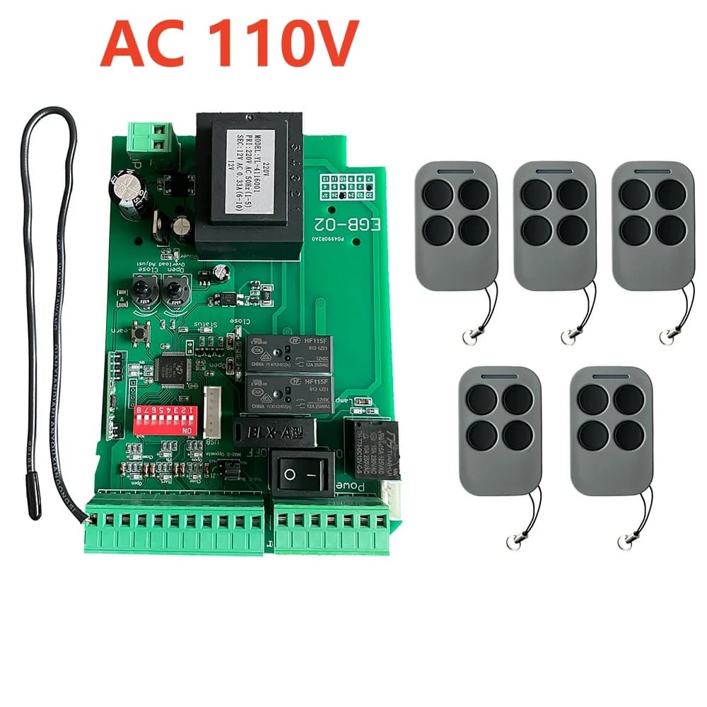 Panneau de commande de carte PCB de moteur de porte coulissante automatique de conception moderne AC 110V/AC 220V avec télécommande