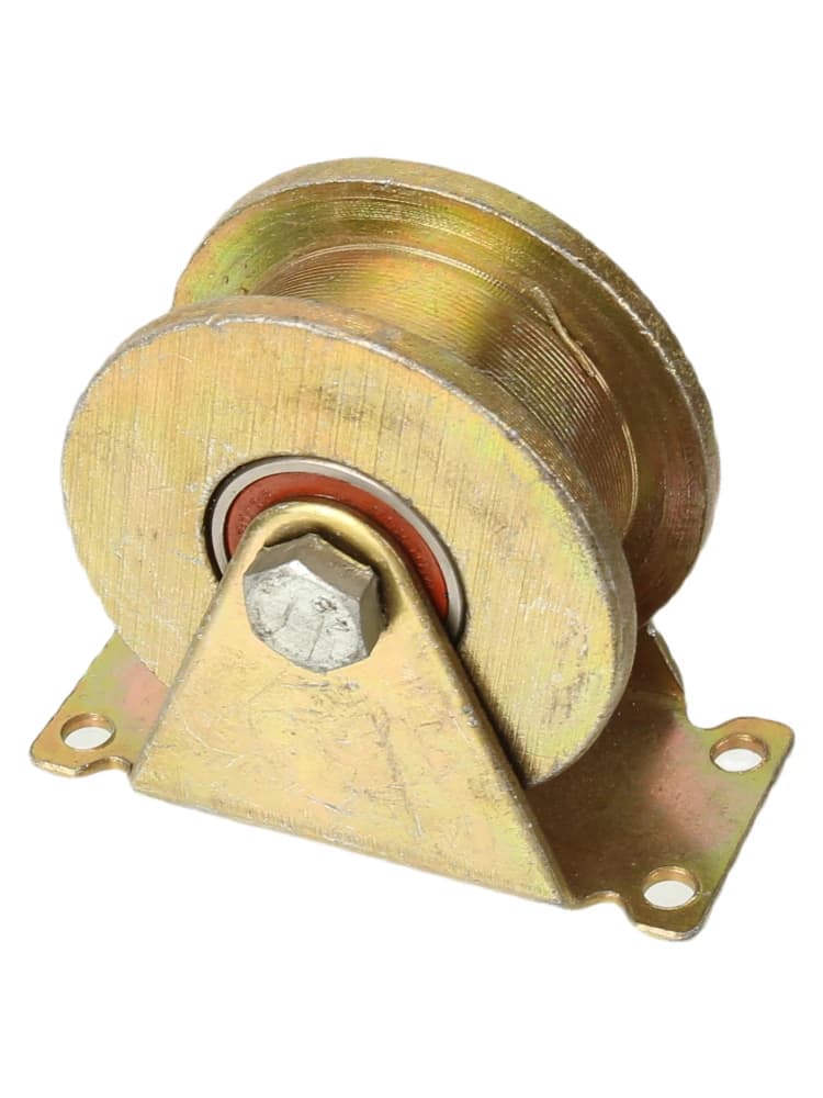 Roue pivotante rigide robuste de 80 mm de diamètre – Roue et support à rainure UV de 2,5 mm pour clôture coulissante de patio et portail d'usine