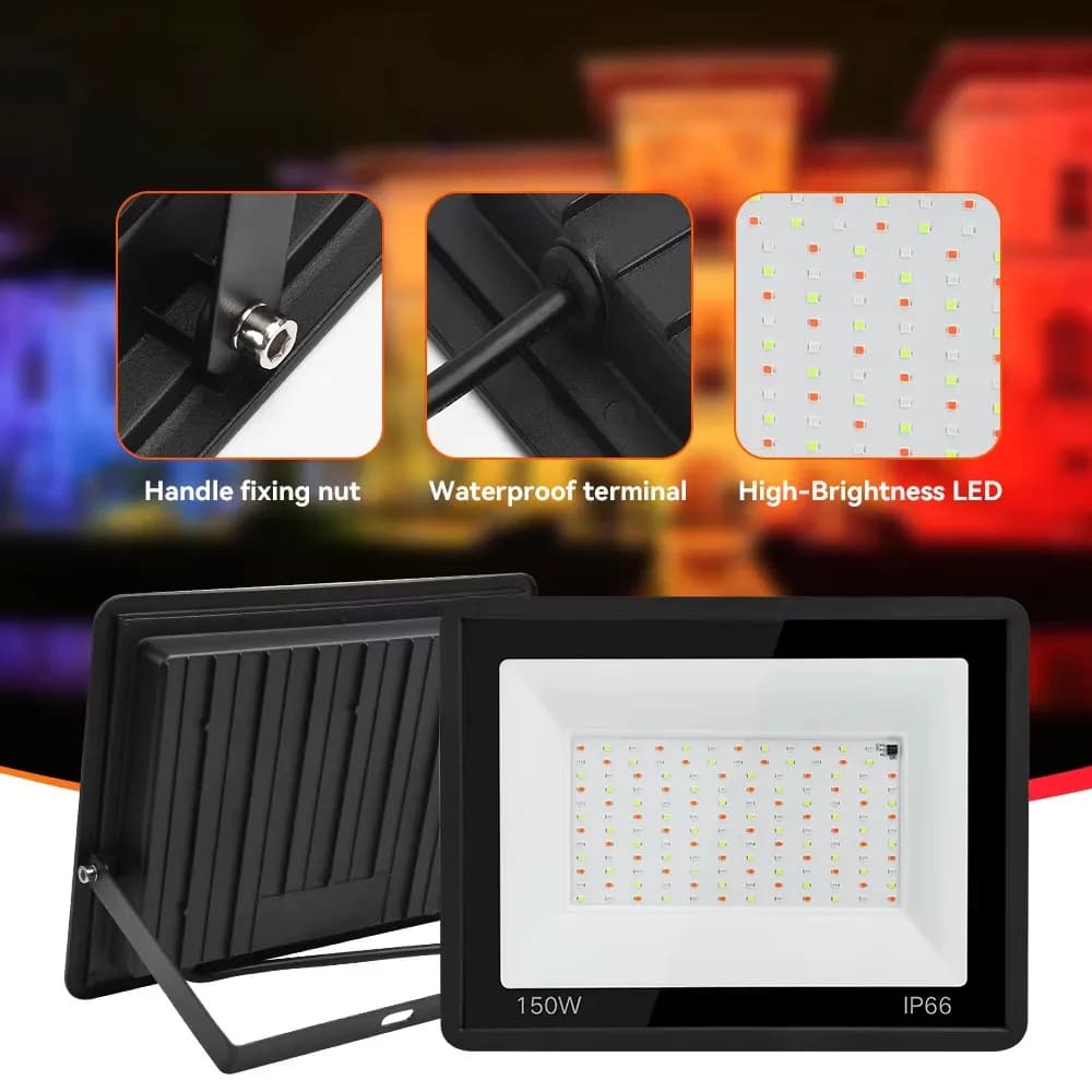 Projecteur RGB étanche IP66 pour extérieur
