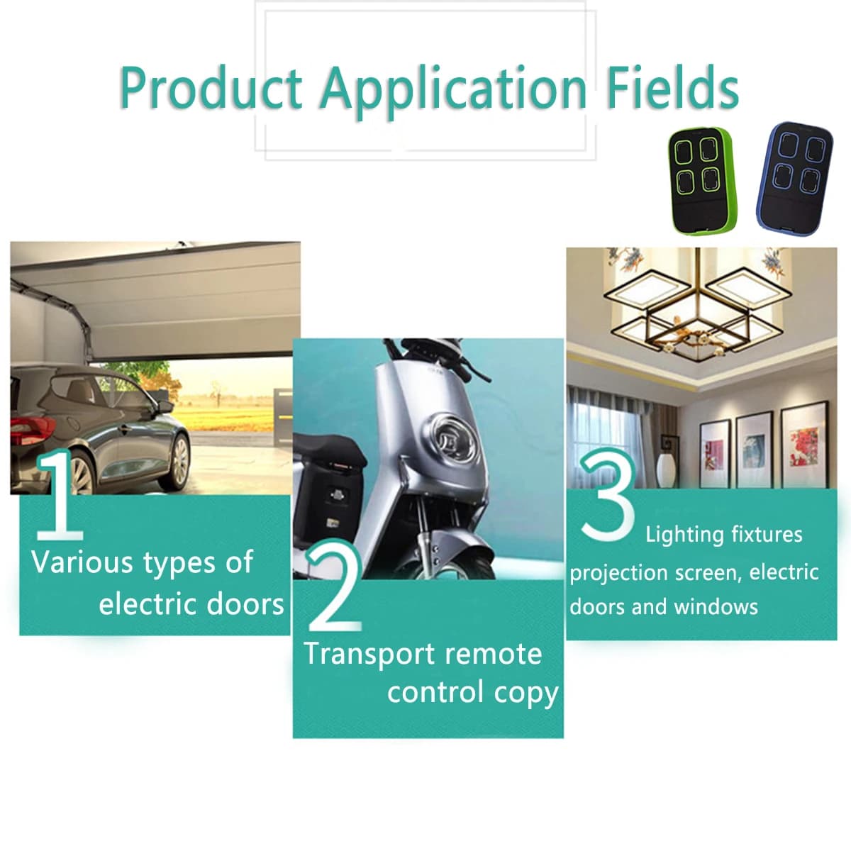 Télécommande universelle multifréquence pour porte de garage