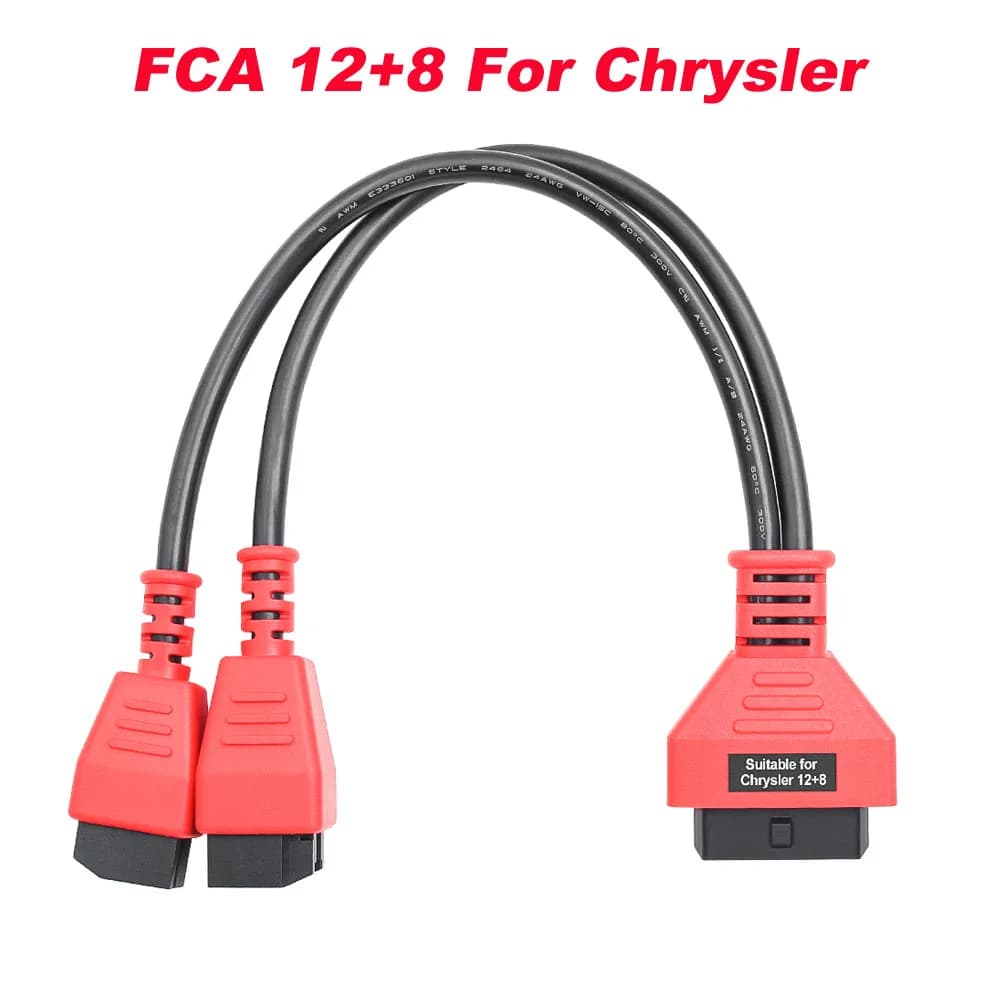 Câble de programmation FCA 12 + 8 pour Module de passerelle de sécurité Chrysler, Scanner OBD2, câble adaptateur universel utilisé avec le lancement Autel