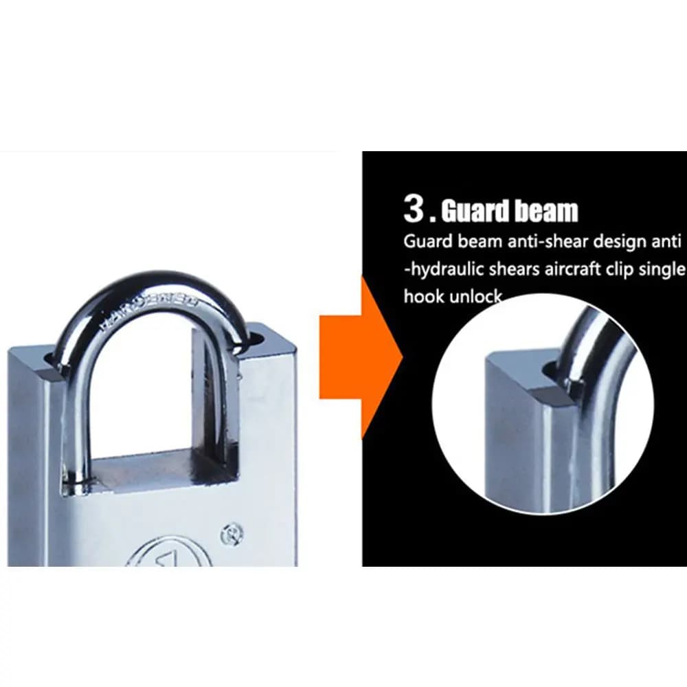 Verrou de cadenas à clé avec une clé ou 3 clés, pour Garage, vélo, 7 modèles