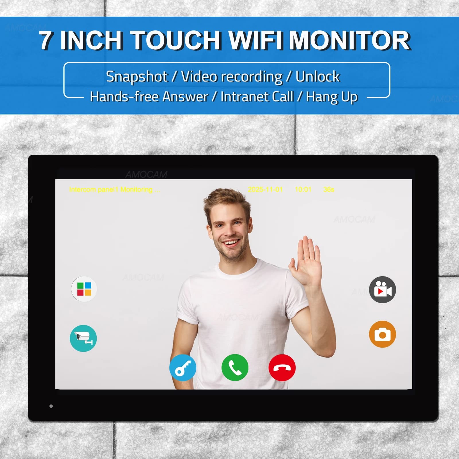Système de sonnette vidéo Wifi sans fil
