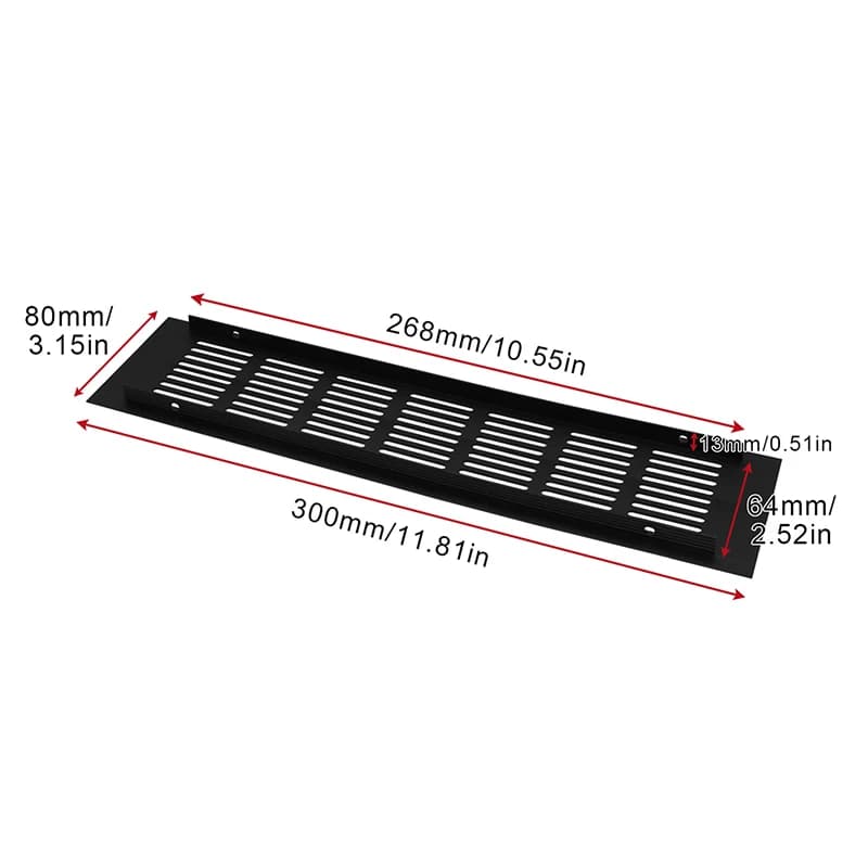Grille de ventilation en alliage d'aluminium