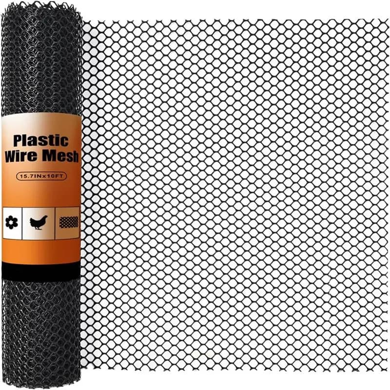Clôture en treillis métallique plastique
