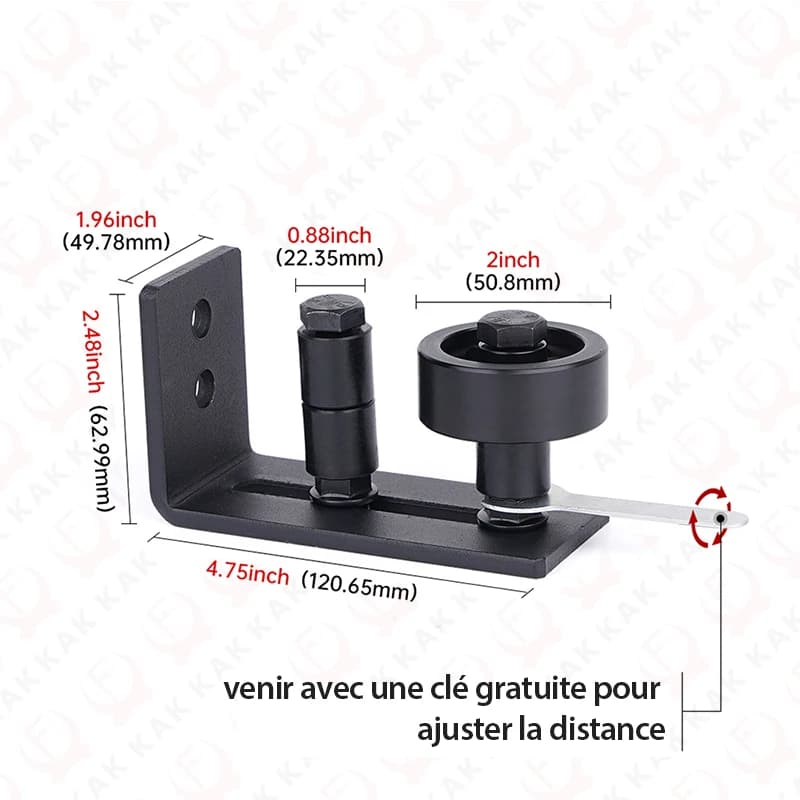 KAK – glissières de porte coulissante 8 en 1