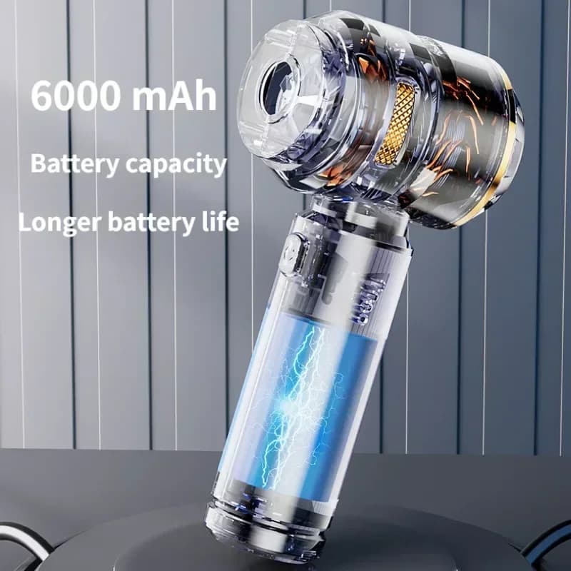 Aspirateur de voiture haute puissance, portable, sans fil, avec moteur sans balais, machine de nettoyage puissante, souffleur d'air pour appareils ménagers