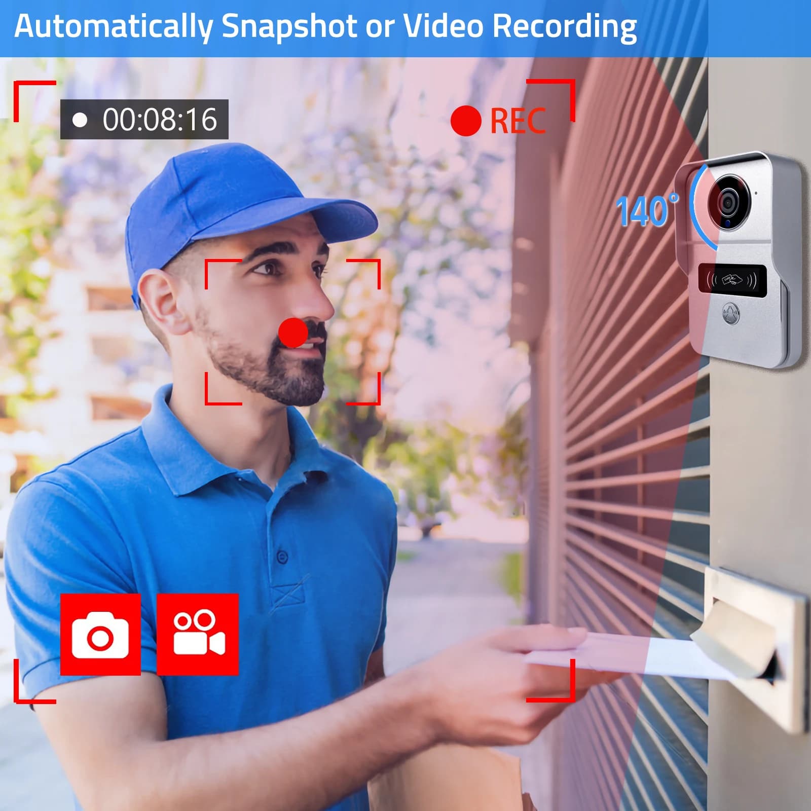 Système de sonnette vidéo Wifi sans fil