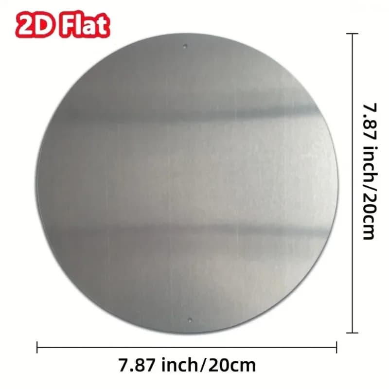 Panneau rond en aluminium : Décoration plate 2D réutilisable – Facile à accrocher pour les maisons, les bars, les garages et plus encore pour la maison, le garage, le café, la salle à manger