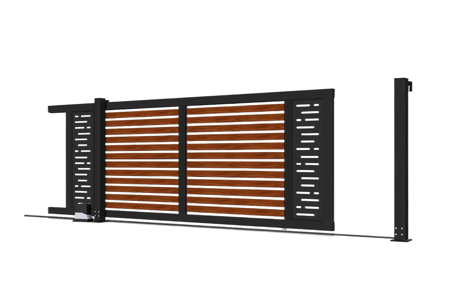 Porte coulissante d'allée en aluminium