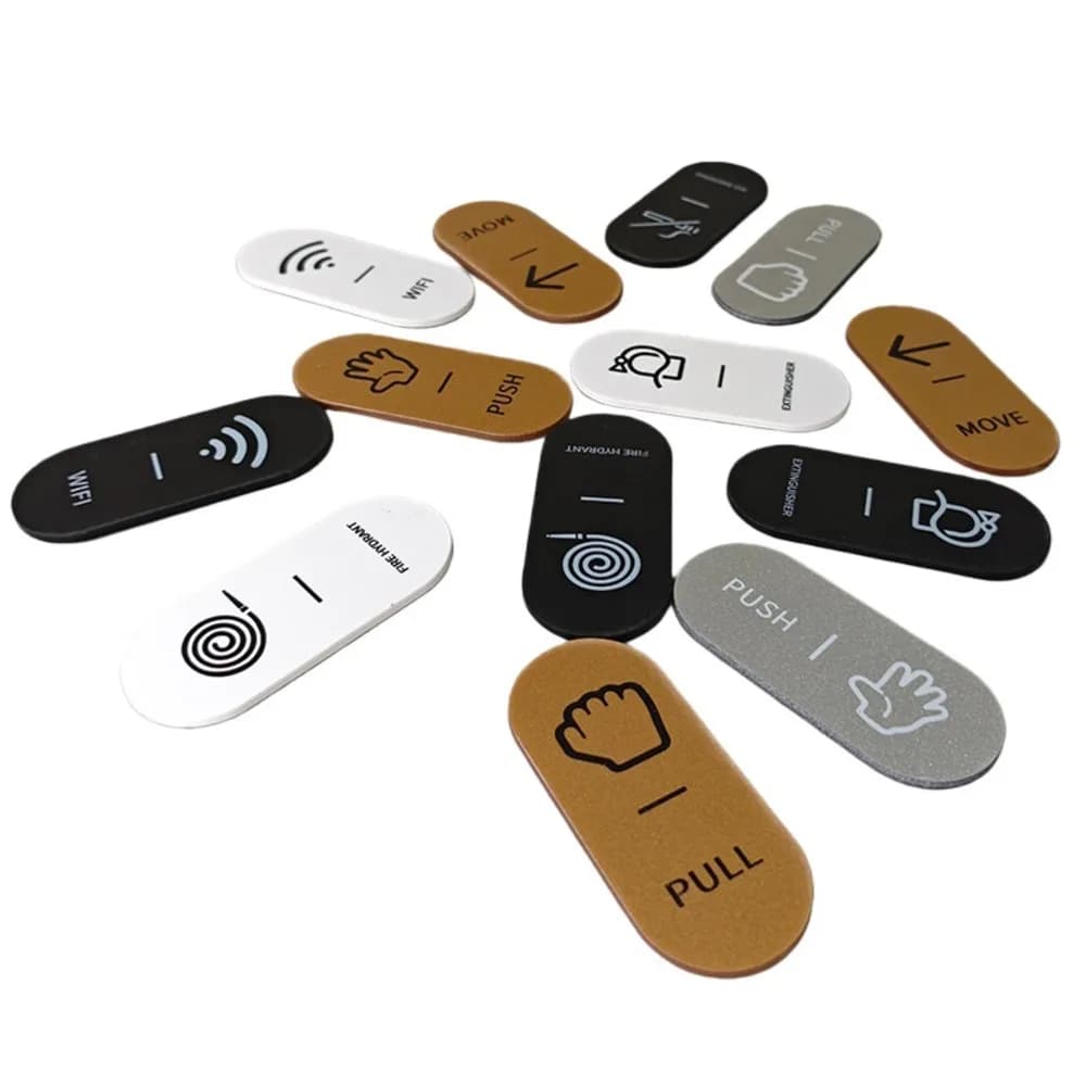 Signalisation acrylique dorée pour hôtel/maison d'hôtes/appartement/bureau, rappel d'équipement d'incendie, panneau d'invite chaud WiFi