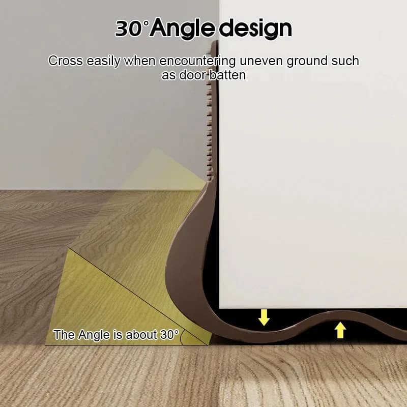 Bande d'étanchéité Flexible en PVC pour bas de porte