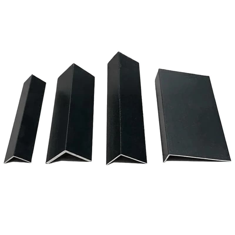 Canal en aluminium d'angle peint noir