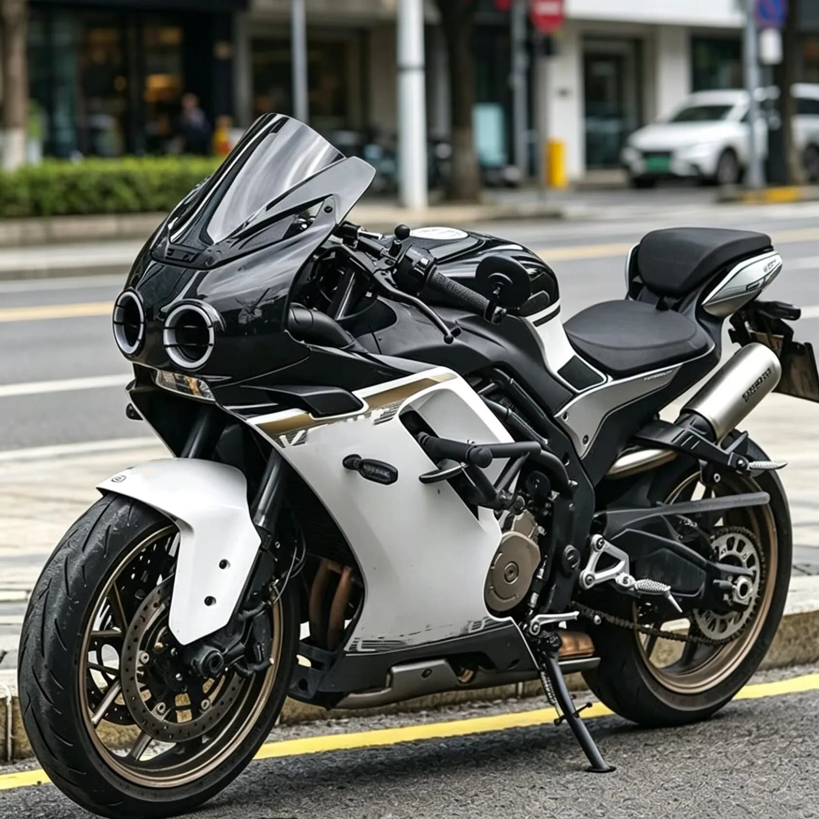 Pare-brise avant modifié pour moto, blanc, gris, noir, pour CFMOTO 500SR VOOM 500 SR